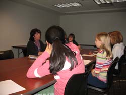 Beckie Weinheimer at Coralville Public Library, Coralville, IA